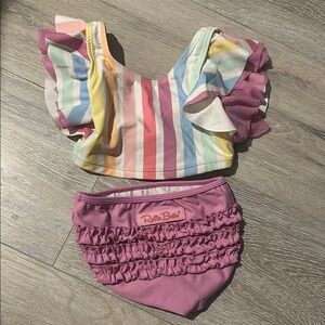 Ruffle Butts Rainbow Stripe Bikini